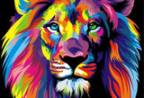 Toile Lion Animaux Pop Art