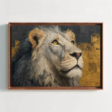 Toile Lion Sablée