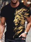 T-Shirt Lion Peinture Graphique