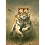 Tableau Lion Lionne et Lionceau