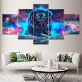 Tableau Lion Street Art