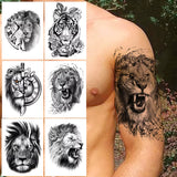 Tatouage Temporaire Lion Amical