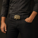 Ceinture Lion Boucle Ancienne porté