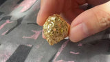 Bague Tête de Lion Dorée Acier