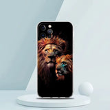 Coque iPhone Lion Couleurs Astrales
