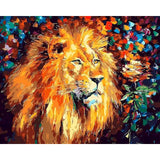 Toile Lion Peinture Duo