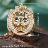 Bague Tête de Lion Hip Hop