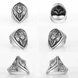Bague Tête de Lion Blason Royal