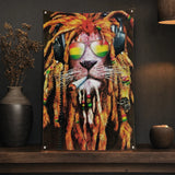 Drapeau Lion Dreadlocks porté
