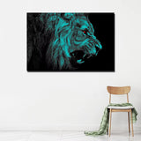 Toile Lion Tranquillité