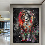 Toile Lion Féroce
