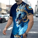 T-Shirt Lion Oversize Noir