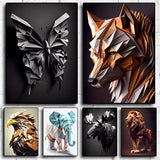 Toile Lion Triangle