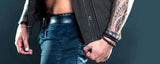 Bracelet Lion Onyx et Œil de Tigre