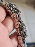 Bracelet Lion Chaîne Moto Or