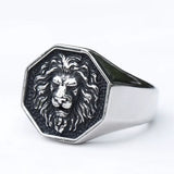 Bague Tête de Lion Hurlement Obscur