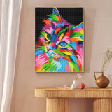 Toile Lion Portrait Pop Art