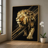 Toile Lion Sablée