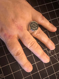 Bague Tête de Lion Hurlement Obscur