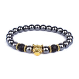 Bracelet Lion Or Jaune Ancien