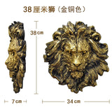 Tête de Lion Murale Rugissement Perçant