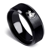 Bague Lion signe astrologique acier noir