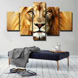 Tableau Lion Peinture Moderne