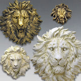 Tête de Lion Murale Rugissement Perçant
