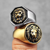 Bague Tête de Lion Templier