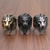 Bague Tête de Lion Crâne