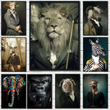 Toile Lion Animaux Pop Art