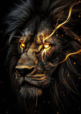 Toile Lion Art Numérique