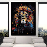 Toile Lion Pop Art