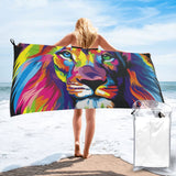 Serviette de Plage Lion Multicolore