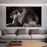 Toile Lion Posé
