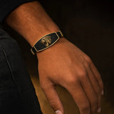 Bracelet Lion Or Rugissant porté