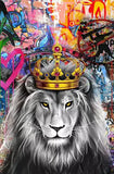 Toile Lion Peinture Amour Félin