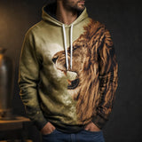 Sweat Lion Ciel Sombre porté
