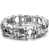 Bracelet Lion Chaîne Moto Or