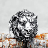Bague Tête de Lion Rubis