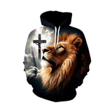 Sweat à capuche imprimé 3D streetwear