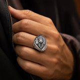Bague Tête de Lion Royale porté