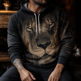 Sweat Lion Regard Intense porté