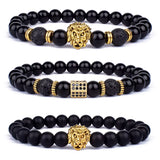 Bracelet Lion Or Jaune Ancien