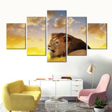 Tableau Lion Rugissement
