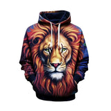 Sweat à capuche imprimé 3D streetwear