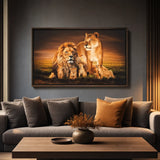 Toile Lion Famille porté