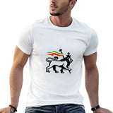 T-shirt Lion Reggae Bicolore