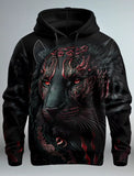 Sweat à capuche Lion Cristal