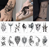 Tatouage temporaire lion mandala